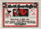Germany 5 Mark Bielefeld, 1921-07-15, Linen, Grabowski:16 -