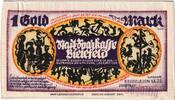 Germany 1 Goldmark Bielefeld, 1923-02-01, Silk, Grabowski:100var -