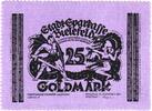 Germany 25 Goldmark Bielefeld, 1923-12-15, Velvet, Grabowski:114b -