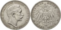 German States 3 Mark Coin, PRUSSIA, Wilhelm II, Berlin -