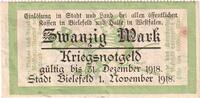 Germany 20 Mark Bielefeld, 1918-11-01 -