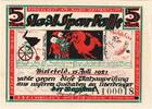 Germany 5 Mark Bielefeld, 1921-07-15, Grabowski:103.12 -
