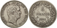 France 5 Francs Coin, Louis-Philippe, Bordeaux, Silver -