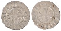 France Denarius Coin, Troyes, Silver -