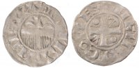 France Denarius Coin, Provins, Silver -