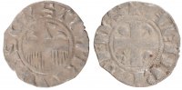 France Denarius Coin, Provins, Silver -