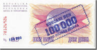 Bosnia - Herzegovina 100,000 Dinara Banknote, 1993-09-01 -