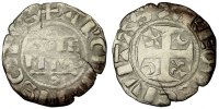 France Denarius Coin, Reims, Silver -