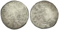 France Denarius Coin, Reims, Silver -