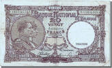 Belgium 20 Francs Banknote, 1945-03-02 -