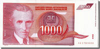 Yugoslavia 1000 Dinara Banknote -