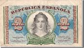 Spain 2 Pesetas Banknote -
