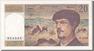 France 20 Francs Banknote, 20 F 1980-1997 ''Debussy'' -