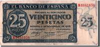 Spain 25 Pesetas Banknote, 1936-11-21 -
