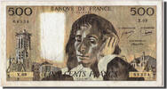 France 500 Francs Banknote, 500 F 1968-1993 ''Pascal'', 1977-02-03 -