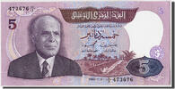 Tunisia 5 Dinars Banknote, 1983-11-03 -