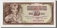 Yugoslavia 10 Dinara Banknote, 1968-05-01, KM:82a -