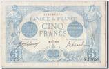 France 5 Francs Banknote, 5 F 1912-1917 ''Bleu'', 07-1916 -