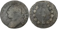 France 12 Deniers Coin, 12 deniers françois, Orléans -