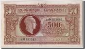 France 500 Francs Banknote, 1943-1945 Marianne, undated (1945) -