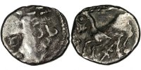 France Denarius Coin, Allobroges, Silver -