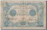 France 5 Francs Banknote, 5 F 1912-1917 ''Bleu'', 1916-12-02 -