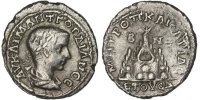 Drachm Coin, Gordian III, Caesarea, Silver -