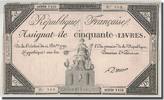 France 50 Livres Dreux, 1792-12-14, KM:A72, Lafaurie:164 -