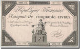 France 50 Livres Goutallier, 1792-12-14, KM:A72, Lafaurie:164 -