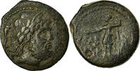Bronze Æ Coin, Sicily, Panormos, Zeus, Bronze -