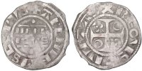 France Denarius Coin, Reims, Silver -