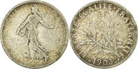 France Franc Coin, Semeuse, Paris, Silver, KM:844.1 -