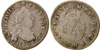 France 4 Sols 2 Deniers Coin, Louis XIV, 4 Sols aux 2 L, Montpellier -