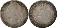 France 1/2 ECU, 44 Sols Coin, Louis XV, 1/2 Écu au bandeau, Strasbourg -