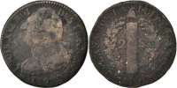 France 2 Sols Coin, 2 sols françois, Montpellier, Bronze -