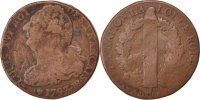 France 2 Sols Coin, 2 sols français, Strasbourg, Bronze -