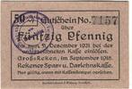 Germany 50 Pfennig Banknote, Groß-Reken, N.D, 1921-12-31 -