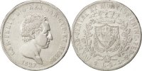 ITALIAN STATES 5 Lire Coin, SARDINIA, Carlo Felice, Genoa -