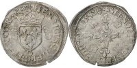 France Douzain Coin, Poitiers, Billon, Sombart:4380 -