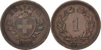 Switzerland Rappen Coin, Bern, Bronze, KM:3.1 -