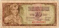 Yugoslavia 10 Dinara Banknote, 1978-08-12, KM:87a -