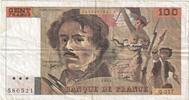 France 100 Francs Delacroix, Q.217, Fayette:69bis.05, KM:154g -