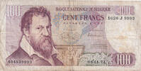 Belgium 100 Francs Banknote, 1971-11-08, KM:134b -