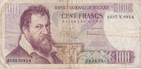 Belgium 100 Francs Banknote, 1971-11-22, KM:134b -