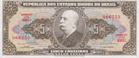 Brazil 5 Cruzeiros Banknote, Undated (1964), KM:176c -