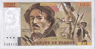 France 100 Francs Delacroix, F.18, Fayette:69.02C, KM:154a -