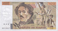 France 100 Francs Delacroix, S.91, Fayette:69.09, KM:154b -