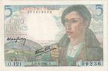 France 5 Francs Berger, O.121, Fayette:05.06, KM:98a -