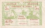 New Caledonia 5 Francs 1943-06-15, KM:58 -