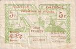 New Caledonia 5 Francs 1943-06-15, KM:58 -